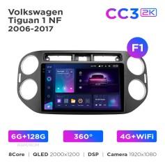 Radio samochodowe Teyes CC3 2k 6+128 Gb 360° Volkswagen Tiguan 1 NF 2006-2017 (F1) 9