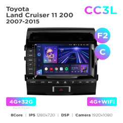 Radio samochodowe do Toyota Land Cruiser 200 11 2007-2015 (F2) (C) Teyes CC3L 4+32 Gb 9"