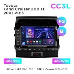 Radio samochodowe do Toyota Land Cruiser 200 11 2007-2015 (F2) (B) Teyes CC3L 4+32 Gb 9"