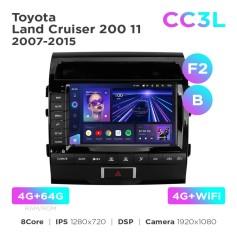 Radio samochodowe Teyes CC3L 4+64 Gb Toyota Land Cruiser 200 11 2007-2015 (F2) (B) 9"