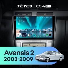 Radio samochodowe Teyes CC4 Pro 2k 12+256 Gb Toyota Avensis T250 2 2003-2009 9"