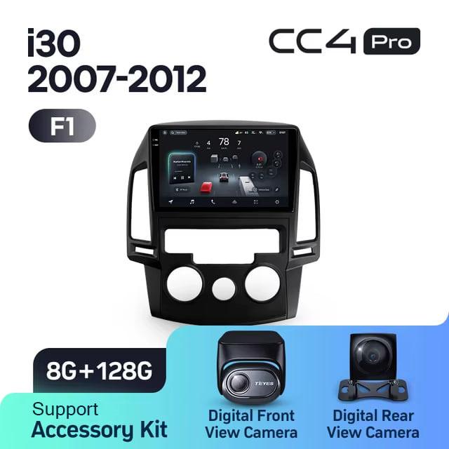 Radio samochodowe Teyes CC4 Pro 2k 8+128 Gb Hyundai i30 1 FD 2007-2012 (F1) 9"