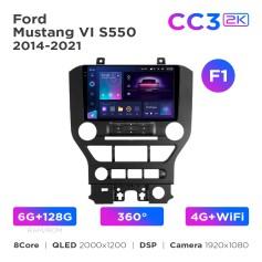 Radio samochodowe Teyes CC3 2k 6+128 Gb 360° Ford Mustang VI S550 2014-2021 (F1) 9