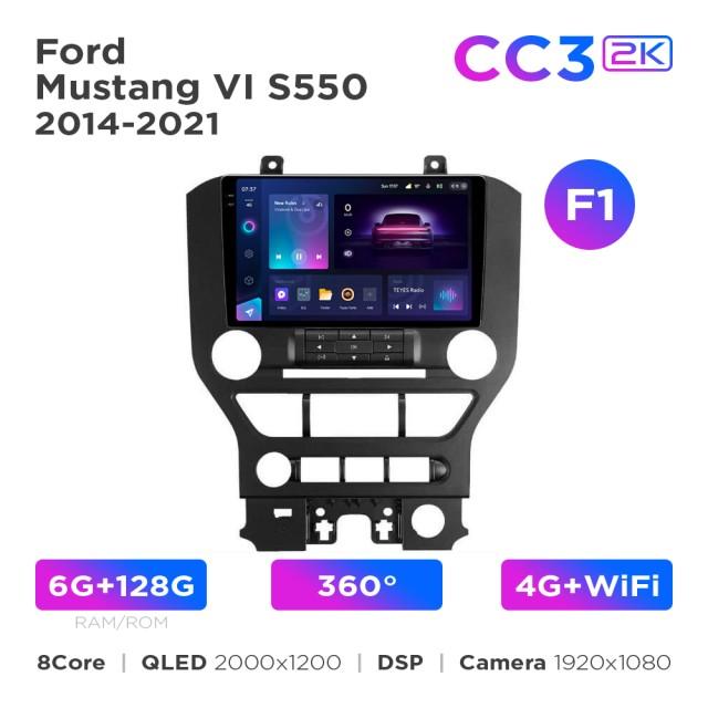Radio samochodowe Teyes CC3 2k 6+128 Gb 360° Ford Mustang VI S550 2014-2021 (F1) 9