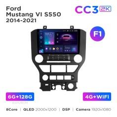 Radio samochodowe Teyes CC3 2k 6+128 Gb Ford Mustang VI S550 2014-2021 (F1) 9