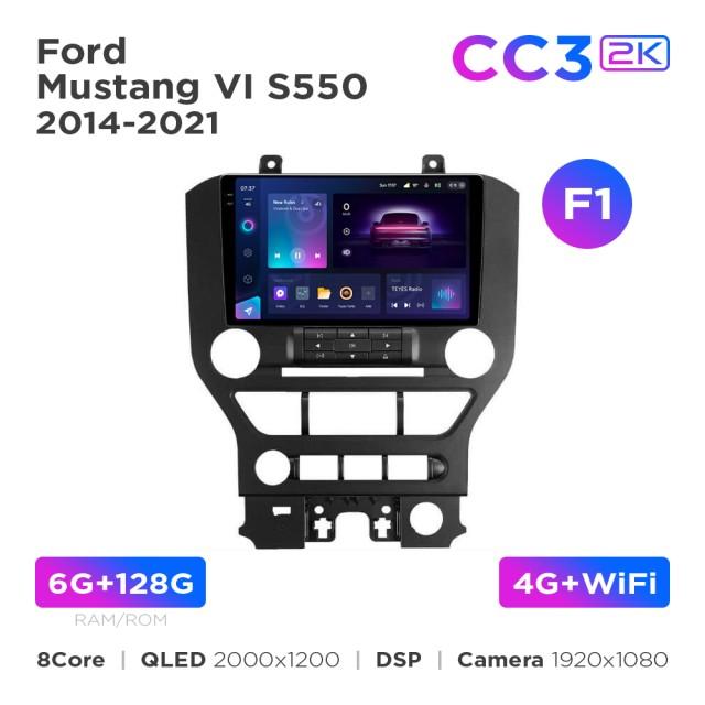 Radio samochodowe Teyes CC3 2k 6+128 Gb Ford Mustang VI S550 2014-2021 (F1) 9