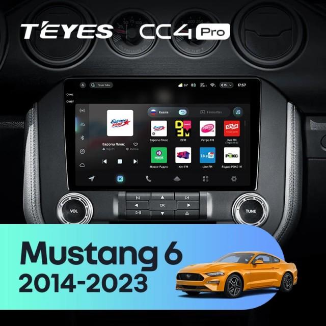Radio samochodowe Teyes CC4 Pro 2k 8+128 Gb Ford Mustang VI S550 2014-2021 (F1) 9"