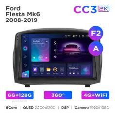 Radio samochodowe Teyes CC3 2k 6+128 Gb 360° Ford Fiesta Mk6 2008-2019 (F2) (A) 9"