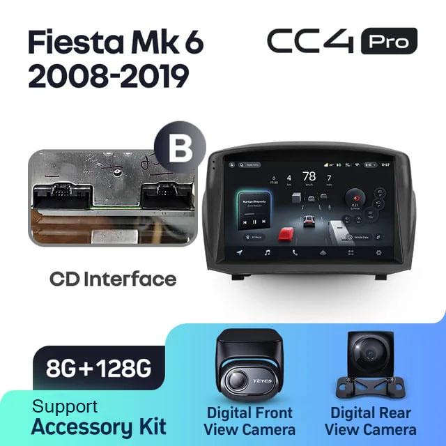 Radio samochodowe Teyes CC4 Pro 2k 8+128 Gb Ford Fiesta Mk6 2008-2019 (F2) (B) 9"