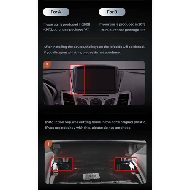 Radio samochodowe Teyes CC4 Pro 2k 8+128 Gb Ford Fiesta Mk6 2008-2019 (F2) (B) 9"