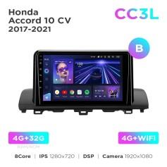 Radio samochodowe do Honda Accord 10 CV 2017-2021 (B) Teyes CC3L 4+32 Gb 9"