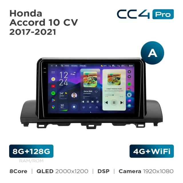 Radio samochodowe Teyes CC4 Pro 2k 8+128 Gb Honda Accord 10 CV 2017-2021 (A) 9"