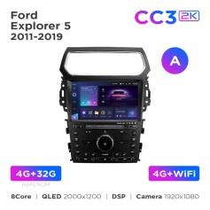 Radio samochodowe Teyes CC3 2k 4+32 Gb Ford Explorer 5 2011-2019 (A) 10"