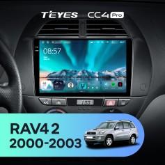 Radio samochodowe Teyes CC4 Pro 2k 12+256 Gb Toyota RAV4 2 CA20 CA20W XA20 2000-2003 (F3) 9"