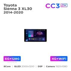 Radio samochodowe Teyes CC3 2k 6+128 Gb Toyota Sienna 3 XL30 2014-2020 9