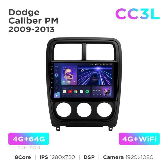 Radio samochodowe Teyes CC3L 4+64 Gb Dodge Caliber PM 2009-2013 9"