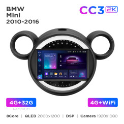 Radio samochodowe Teyes CC3 2k 4+32 Gb BMW Mini 2010-2016 (F2) 9"