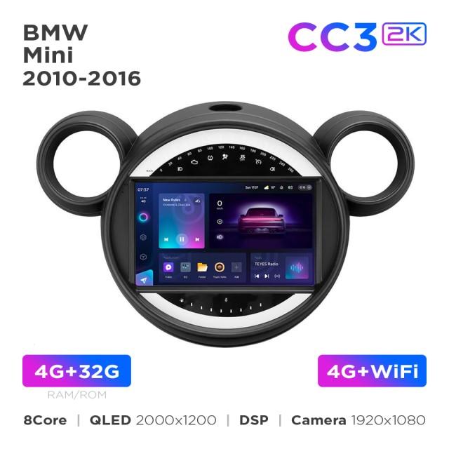 Radio samochodowe Teyes CC3 2k 4+32 Gb BMW Mini 2010-2016 (F2) 9"