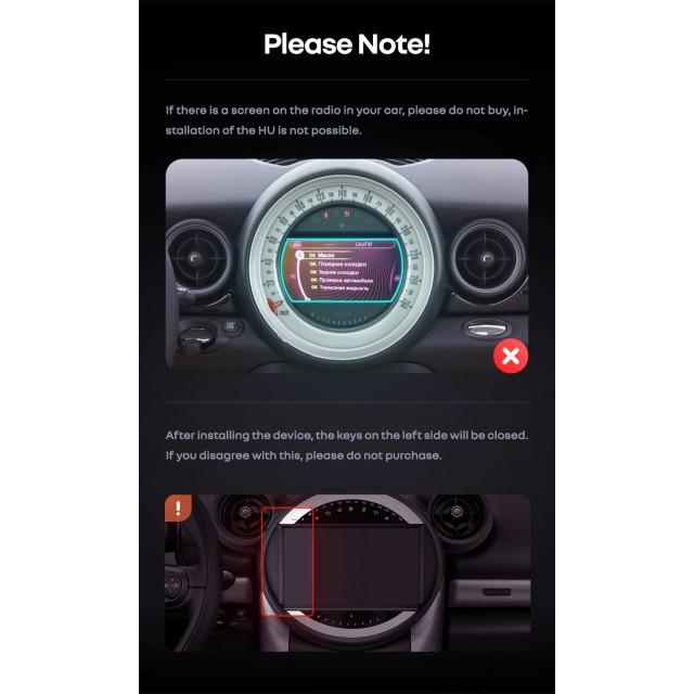 Radio samochodowe Teyes CC4 Pro 2k 8+128 Gb BMW Mini 2010-2016 (F2) 9"