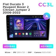 Radio samochodowe Teyes CC3L 4+64 Gb Fiat Ducato 3 / Peugeot Boxer 2 / Citroen Jumper 2 2006-2022 (A) 9"