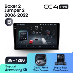 Radio samochodowe Teyes CC4 Pro 2k 8+128 Gb Fiat Ducato 3 / Peugeot Boxer 2 / Citroen Jumper 2 2006-2022 (B) 9"