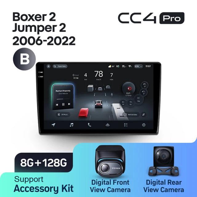 Radio samochodowe Teyes CC4 Pro 2k 8+128 Gb Fiat Ducato 3 / Peugeot Boxer 2 / Citroen Jumper 2 2006-2022 (B) 9"