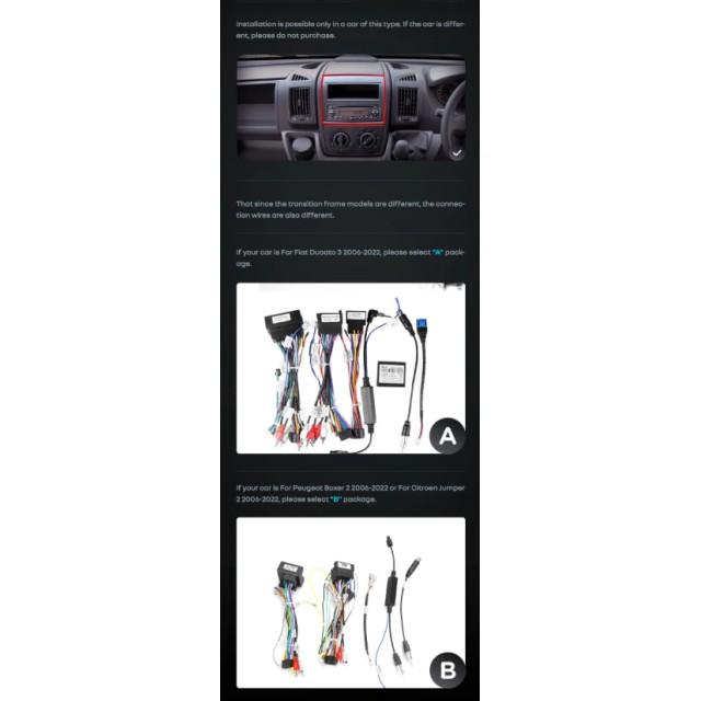 Radio samochodowe Teyes CC4 Pro 2k 8+128 Gb Fiat Ducato 3 / Peugeot Boxer 2 / Citroen Jumper 2 2006-2022 (B) 9"