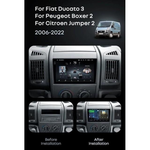Radio samochodowe Teyes CC4 Pro 2k 8+128 Gb Fiat Ducato 3 / Peugeot Boxer 2 / Citroen Jumper 2 2006-2022 (B) 9"