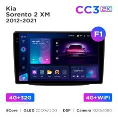 Radio samochodowe Teyes CC3 2k 4+32 Gb Kia Sorento 2 XM 2012-2021 (F1) 9"