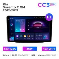 Radio samochodowe Teyes CC3 2k 6+128 Gb 360° Kia Sorento 2 XM 2012-2021 (F1) 9"