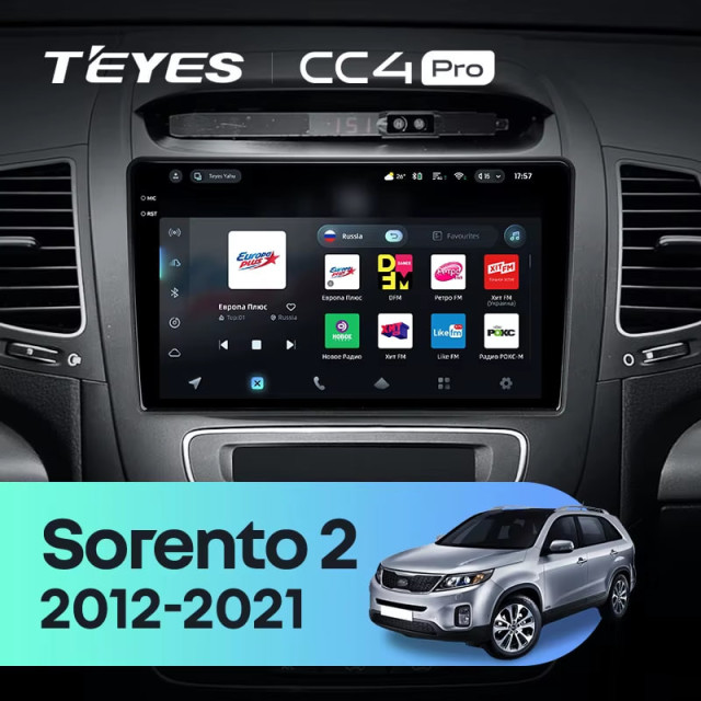 Radio samochodowe Teyes CC4 Pro 2k 8+128 Gb Kia Sorento 2 XM 2012-2021 (F1) 9"