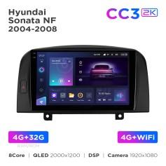 Radio samochodowe Teyes CC3 2k 4+32 Gb Hyundai Sonata NF 2004-2008 9"