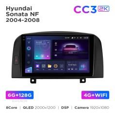 Radio samochodowe Teyes CC3 2k 6+128 Gb Hyundai Sonata NF 2004-2008 9