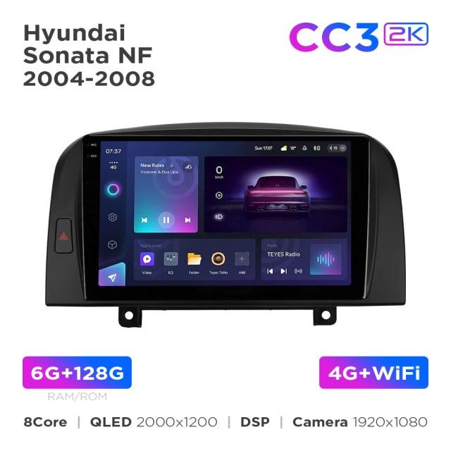 Radio samochodowe Teyes CC3 2k 6+128 Gb Hyundai Sonata NF 2004-2008 9