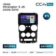 Radio samochodowe Teyes CC4 Pro 2k 12+256 Gb Jeep Wrangler 3 JK 2008-2010 (F1) 9"