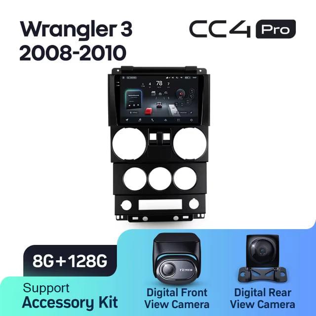 Radio samochodowe Teyes CC4 Pro 2k 8+128 Gb Jeep Wrangler 3 JK 2008-2010 (F1) 9"