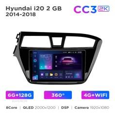 Radio samochodowe Teyes CC3 2k 6+128 Gb 360° Hyundai i20 2 GB 2014-2018 9