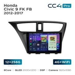 Radio samochodowe Teyes CC4 Pro 2k 12+256 Gb Honda Civic 9 FK FB 2012-2017 9"