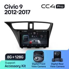 Radio samochodowe Teyes CC4 Pro 2k 8+128 Gb Honda Civic 9 FK FB 2012-2017 9"