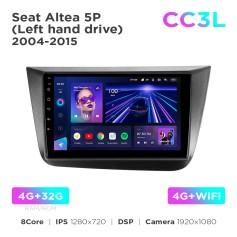 Radio samochodowe do Seat Altea 5P 2004-2015 Teyes CC3L 4+32 Gb 9"
