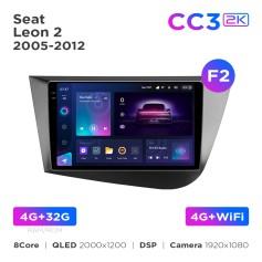 Radio samochodowe Teyes CC3 2k 4+32 Gb Seat Leon 2 2005-2012 (F2) 9"