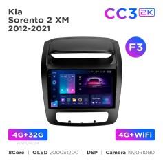 Radio samochodowe Teyes CC3 2k 4+32 Gb Kia Sorento 2 XM 2012-2021 (F3) 9"