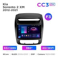 Radio samochodowe Teyes CC3 2k 6+128 Gb 360° Kia Sorento 2 XM 2012-2021 (F3) 9