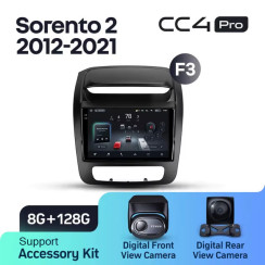 Radio samochodowe Teyes CC4 Pro 2k 8+128 Gb Kia Sorento 2 XM 2012-2021 (F3) 9"