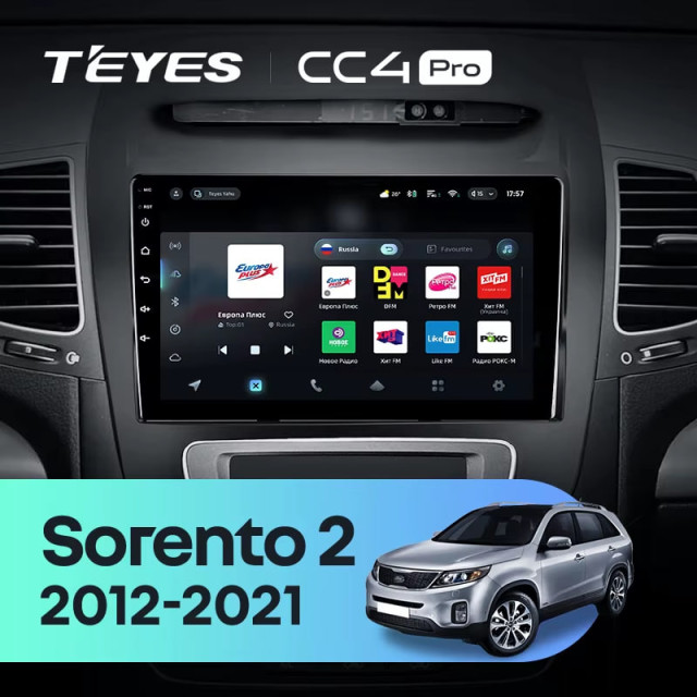 Radio samochodowe Teyes CC4 Pro 2k 8+128 Gb Kia Sorento 2 XM 2012-2021 (F3) 9"