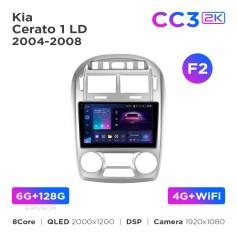 Radio samochodowe Teyes CC3 2k 6+128 Gb Kia Cerato 1 LD 2004-2008 (F2) 9"