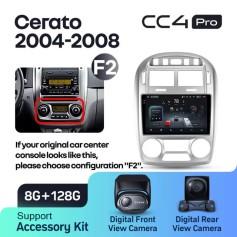 Radio samochodowe Teyes CC4 Pro 2k 8+128 Gb Kia Cerato 1 LD 2004-2008 (F2) 9"