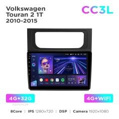 Radio samochodowe do Volkswagen Touran 2 1T 2010-2015 Teyes CC3L 4+32 Gb 10"