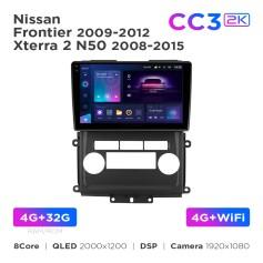 Radio samochodowe Teyes CC3 2k 4+32 Gb Nissan Frontier 2009-2012 / Xterra 2 N50 2008-2015 10"