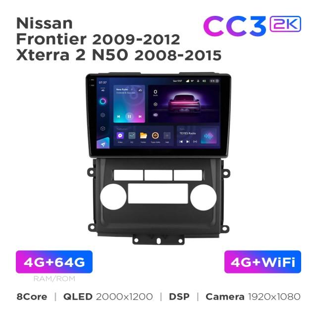 Radio samochodowe Teyes CC3 2k 4+64 Gb Nissan Frontier 2009-2012 / Xterra 2 N50 2008-2015 10"